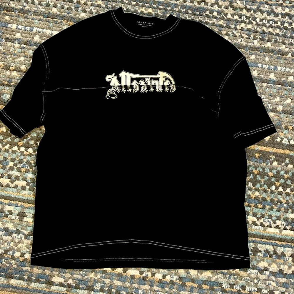 Black x-large all saints shirt
